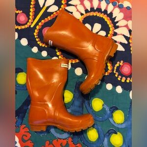 Hunter Kids Orange Rain Boots